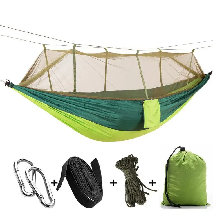 Ultralight Outdoor Camping Hunting Mosquito Net Parachute Hammock 2 Person Flyknit Hamaca Garden Hamak Hanging Bed Leisure Hamac 11