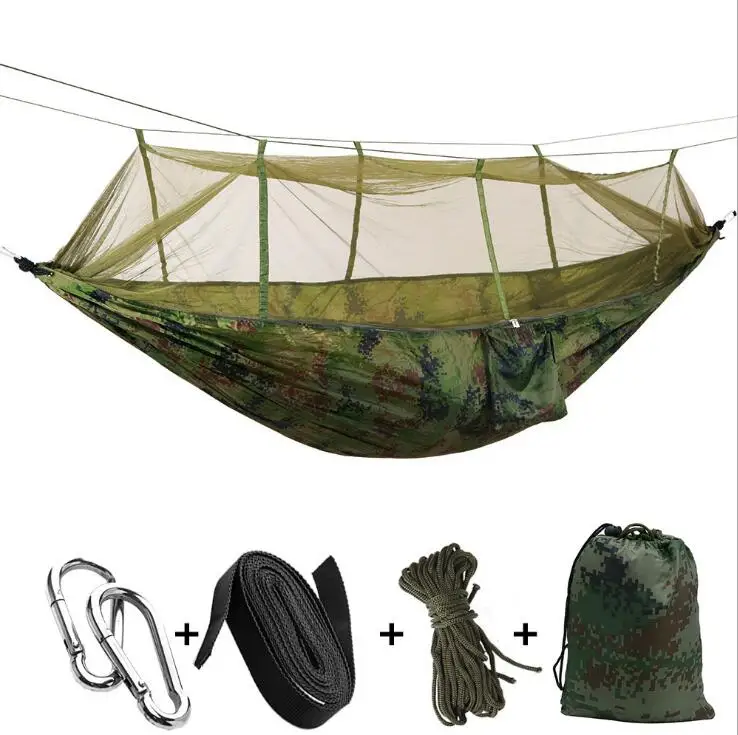 Ultralight Outdoor Camping Hunting Mosquito Net Parachute Hammock 2 Person Flyknit Hamaca Garden Hamak Hanging Bed Leisure Hamac 13