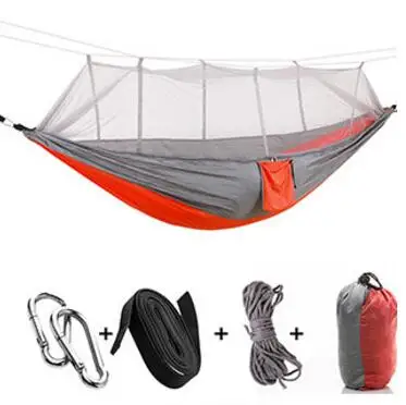 Ultralight Outdoor Camping Hunting Mosquito Net Parachute Hammock 2 Person Flyknit Hamaca Garden Hamak Hanging Bed Leisure Hamac 17