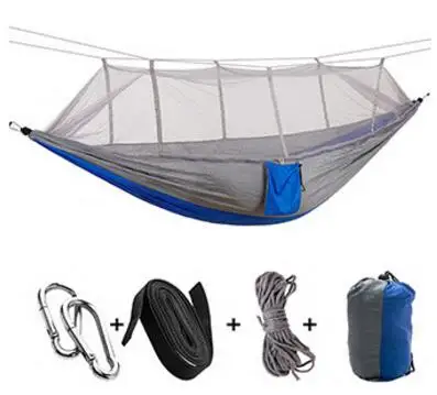 Ultralight Outdoor Camping Hunting Mosquito Net Parachute Hammock 2 Person Flyknit Hamaca Garden Hamak Hanging Bed Leisure Hamac 18