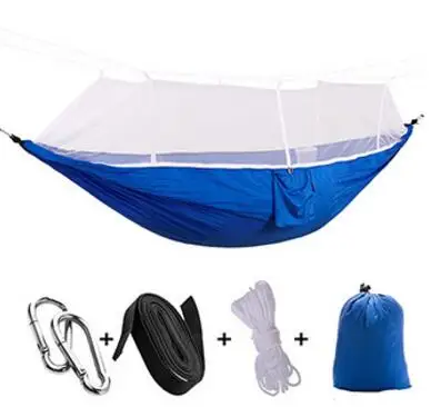 Ultralight Outdoor Camping Hunting Mosquito Net Parachute Hammock 2 Person Flyknit Hamaca Garden Hamak Hanging Bed Leisure Hamac 20
