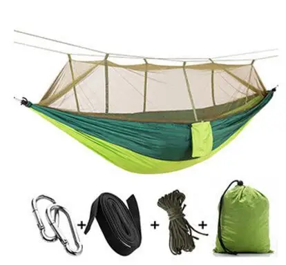 Ultralight Outdoor Camping Hunting Mosquito Net Parachute Hammock 2 Person Flyknit Hamaca Garden Hamak Hanging Bed Leisure Hamac 23