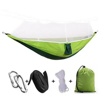 Ultralight Outdoor Camping Hunting Mosquito Net Parachute Hammock 2 Person Flyknit Hamaca Garden Hamak Hanging Bed Leisure Hamac 25