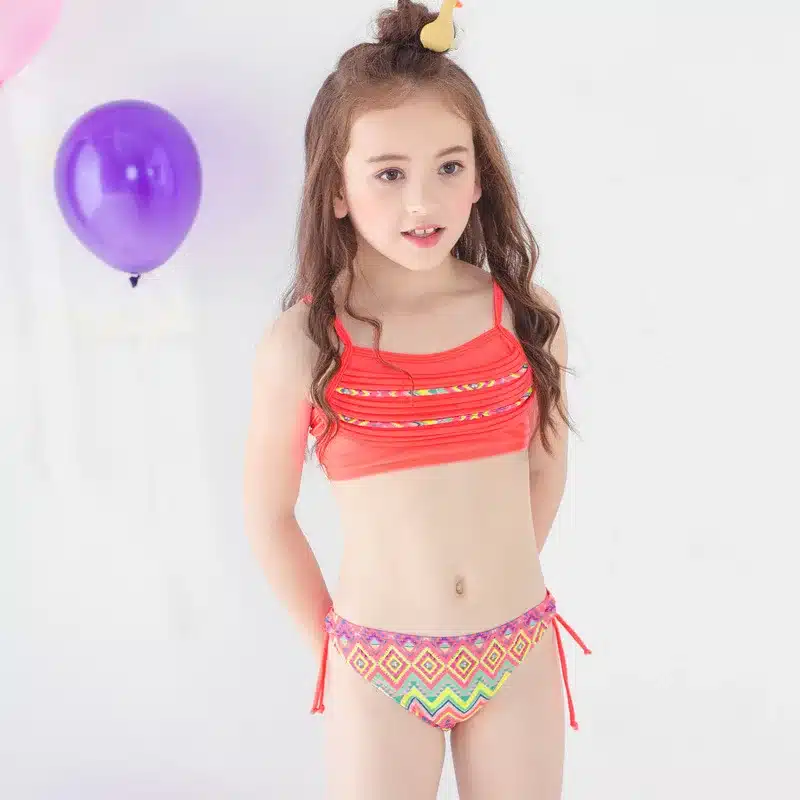 Girl Bikini 2019 Two Pieces Baby Girls Bathing Suits Girl Swimsuit Children Bikini Sets Kids Cartoon Swimwear Costumes Beachwear 2