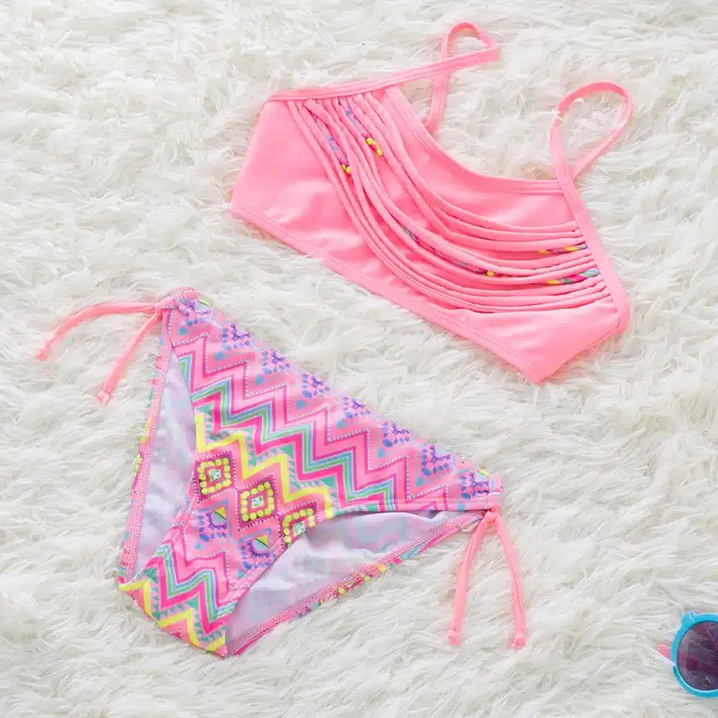 Girl Bikini 2019 Two Pieces Baby Girls Bathing Suits Girl Swimsuit Children Bikini Sets Kids Cartoon Swimwear Costumes Beachwear 4