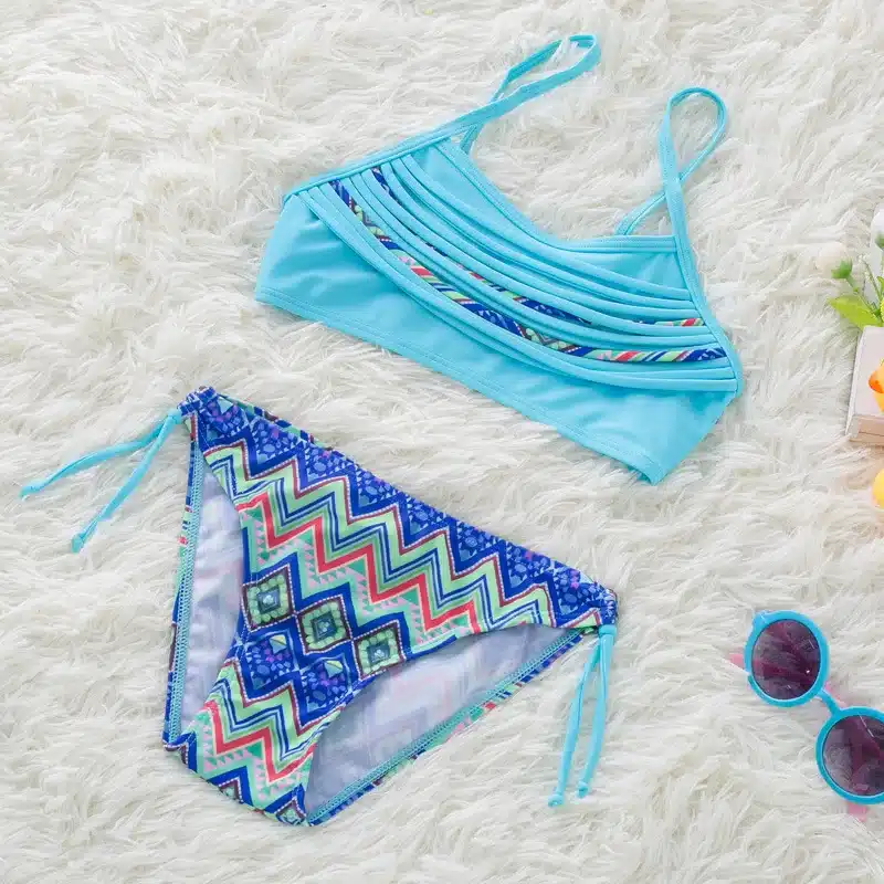 Girl Bikini 2019 Two Pieces Baby Girls Bathing Suits Girl Swimsuit Children Bikini Sets Kids Cartoon Swimwear Costumes Beachwear 5