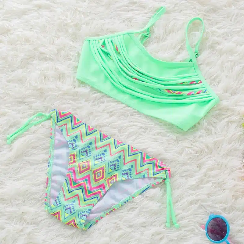 Girl Bikini 2019 Two Pieces Baby Girls Bathing Suits Girl Swimsuit Children Bikini Sets Kids Cartoon Swimwear Costumes Beachwear 6
