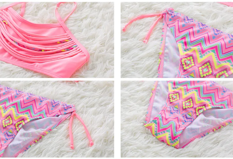 Girl Bikini 2019 Two Pieces Baby Girls Bathing Suits Girl Swimsuit Children Bikini Sets Kids Cartoon Swimwear Costumes Beachwear 9