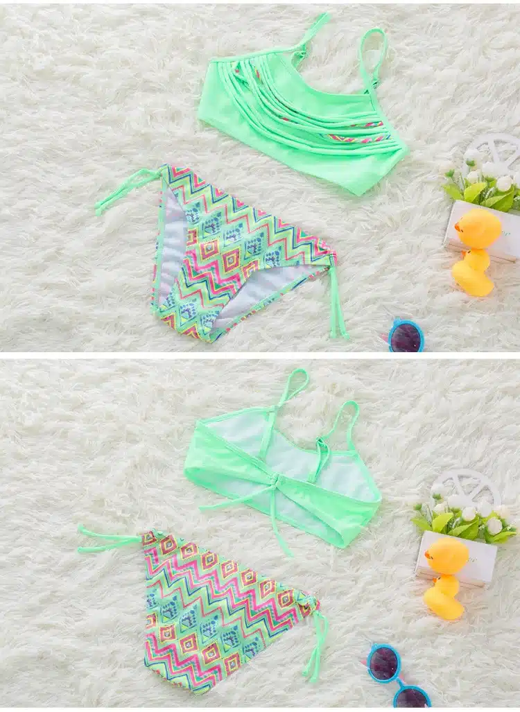 Girl Bikini 2019 Two Pieces Baby Girls Bathing Suits Girl Swimsuit Children Bikini Sets Kids Cartoon Swimwear Costumes Beachwear 10