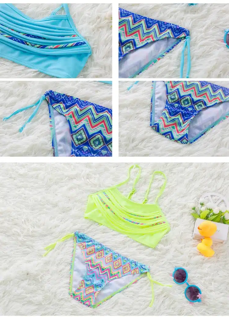 Girl Bikini 2019 Two Pieces Baby Girls Bathing Suits Girl Swimsuit Children Bikini Sets Kids Cartoon Swimwear Costumes Beachwear 11