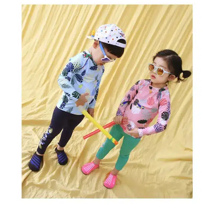 Children's Swimwear Baby Bikini 2019 Kids For Girls Children Child Swimsuit Trousers Split Big Boy Long Sleeve Pants Drying Girl 40