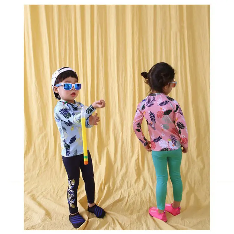 Children's Swimwear Baby Bikini 2019 Kids For Girls Children Child Swimsuit Trousers Split Big Boy Long Sleeve Pants Drying Girl 41