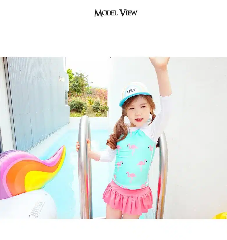 Children's Swimwear Baby Bikini 2019 Kids For Girls Child Girl Clothes Bathing Suits New Swimsuit Big Long Sleeve Split Skirt 33