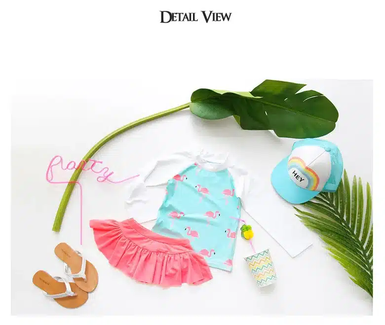 Children's Swimwear Baby Bikini 2019 Kids For Girls Child Girl Clothes Bathing Suits New Swimsuit Big Long Sleeve Split Skirt 41