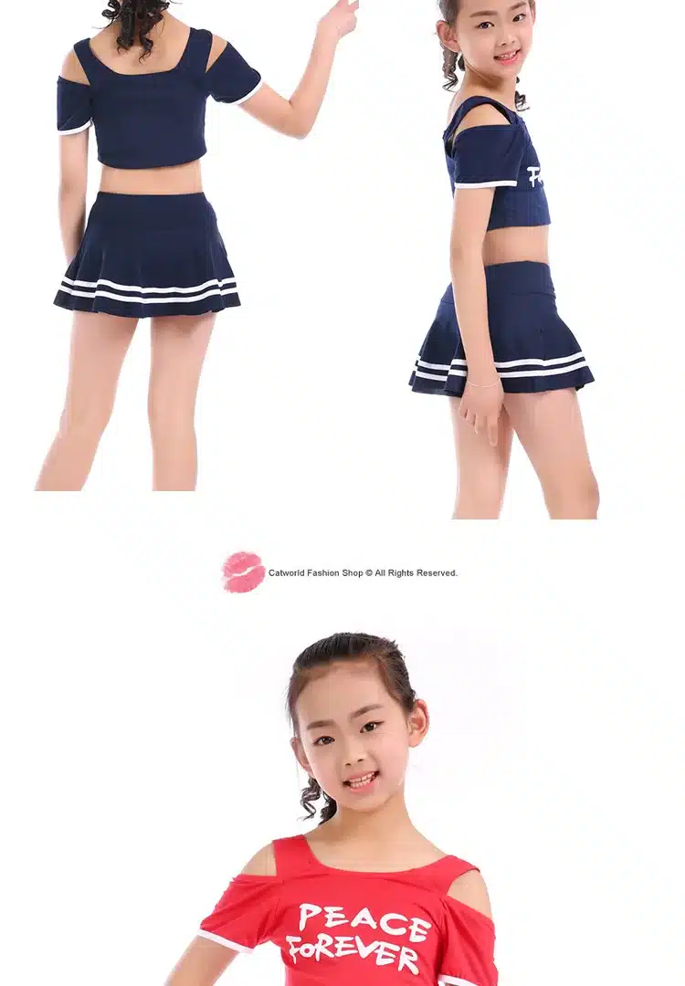 Children Swimwear Girls Print Two Pieces Swim Suits Cute Princess Girl Swimsuit Kids Tankini Bathing Suits Beach Skirt Swim Suit 4