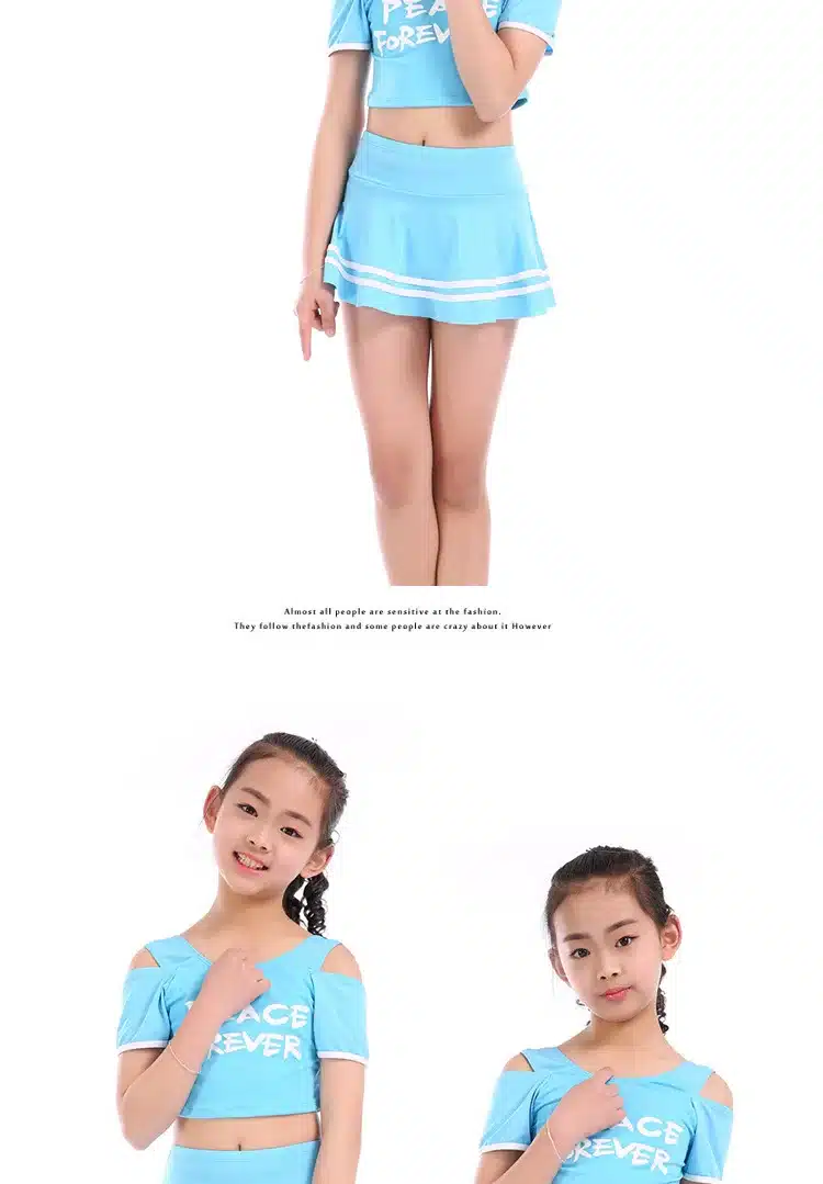 Children Swimwear Girls Print Two Pieces Swim Suits Cute Princess Girl Swimsuit Kids Tankini Bathing Suits Beach Skirt Swim Suit 7
