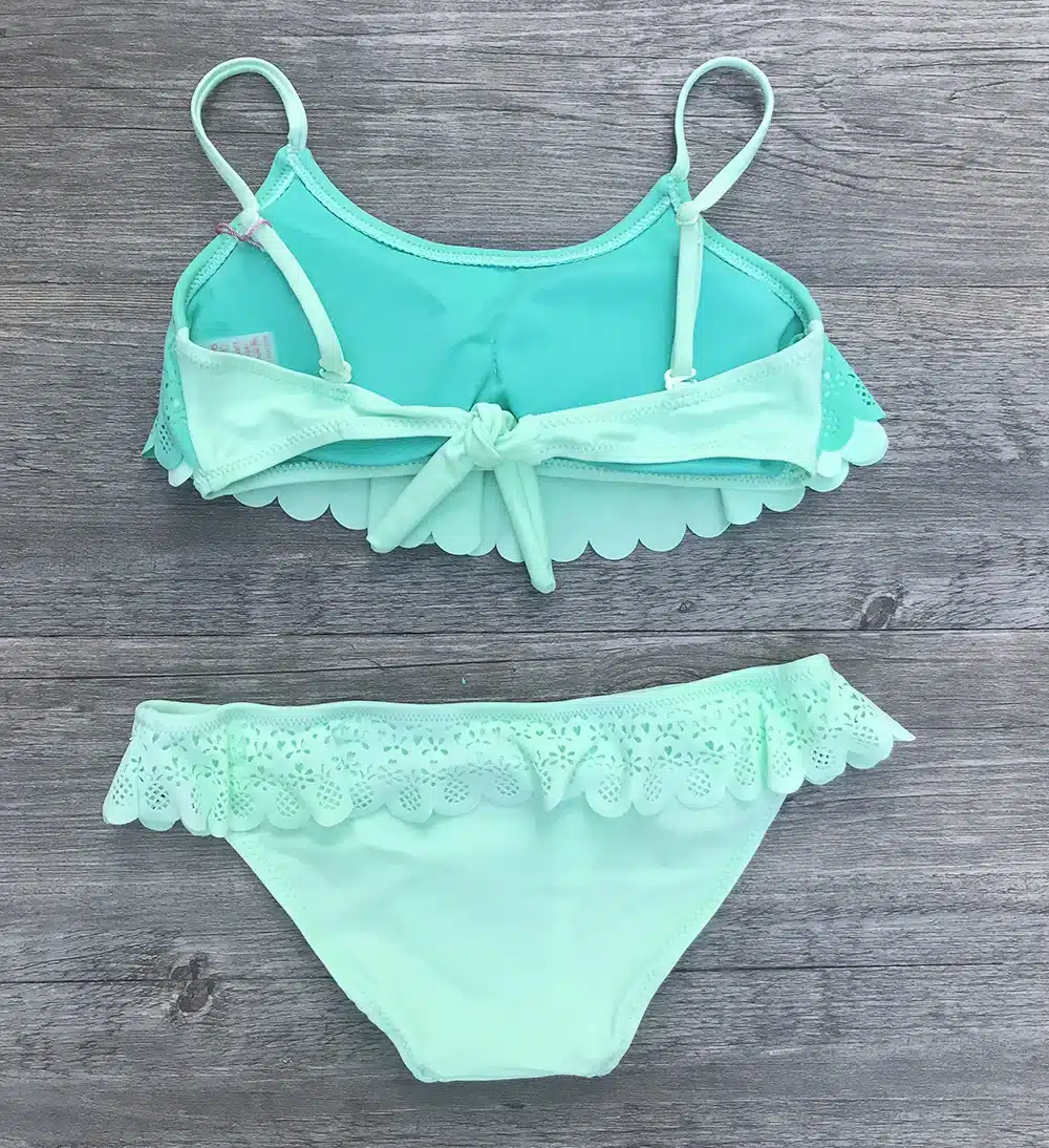 Children's Split Hollow Swimsuit Biquini Swimwear Girl Children Swimwear Two Pieces Swimming Suit for Girls Kids Bathing Suit 3