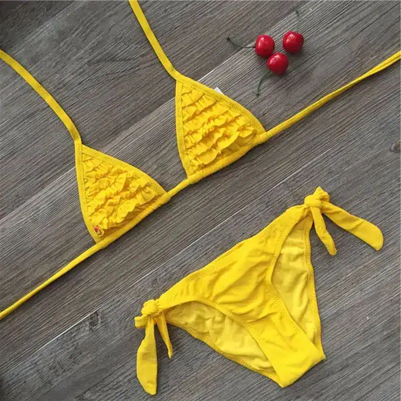 Girl Swimsuit 2 Pieces Suits For Swimming Falbala Children Swimwear Girls Bikinis Set Kids Biquini Infantil Bathing Suit 10