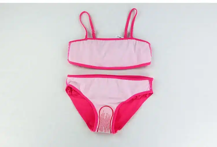 Girl Hollow Flower Split Swimsuit Girl Swimwear Kid 3T-14T Two Pieces Swimsuit Pink Bathing Suit Girls Bikini Kids Swimming Suit 11