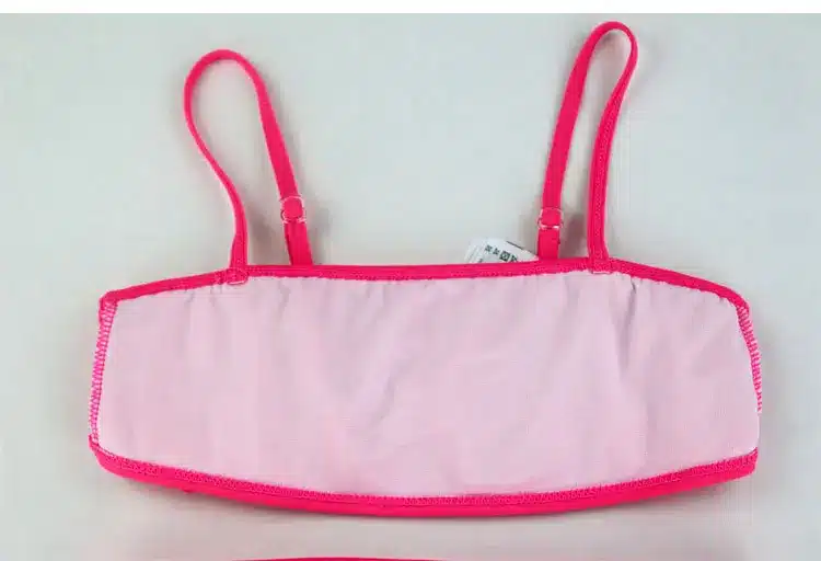 Girl Hollow Flower Split Swimsuit Girl Swimwear Kid 3T-14T Two Pieces Swimsuit Pink Bathing Suit Girls Bikini Kids Swimming Suit 12