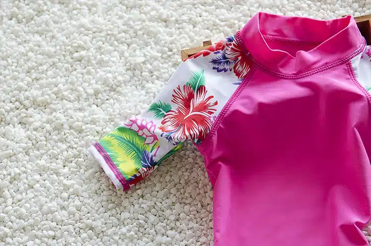Children Beach Swimwear Girl Swimsuit Print 2 Pieces Swim Suits For Hot Springs Bathing Suit Sunblock Kids Swimsuits 1-6Y 18