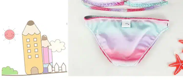 New Girl Silver Pressed Bikini Children Swimsuit Teenage Girl Two Pieces Swimwear Bling Bling Patchwork Bathing Suit Kids Bikini 14