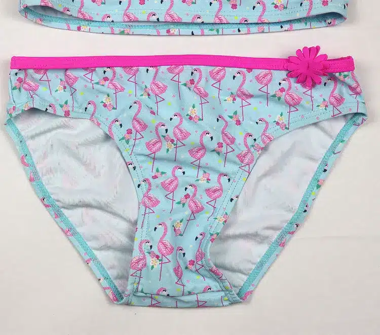 New Girl Swimwear Cute Child Bikini Kids Two Pieces Swimsuit Children Beachwear Bathing Suit Cake Print Girl Bikinis Set 12