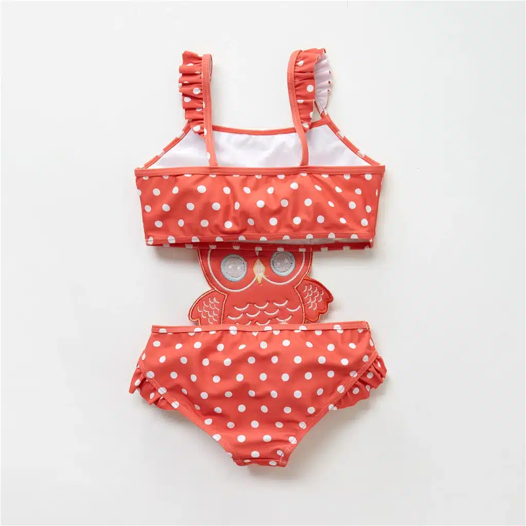 2019 Kavkas Girls Swimwear Cute Kids Swimsuit Infant 12M-8T Kid Baby Girls Bikini Ruffles Swimsuits One Pieces Bath Swimwear 13