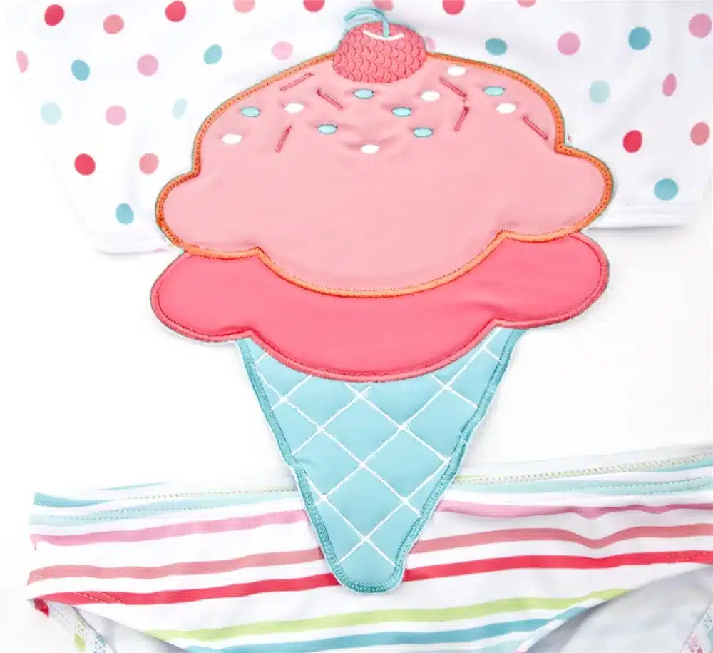 Hot Summer Girl Cute Cartoon Animals Swimwear One Piece 2019 Striped Patchwork Kids Girl Beach Wear Swimsuit 12M-8T Baby Bathing 17