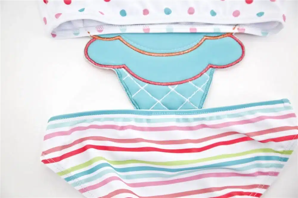 Hot Summer Girl Cute Cartoon Animals Swimwear One Piece 2019 Striped Patchwork Kids Girl Beach Wear Swimsuit 12M-8T Baby Bathing 18