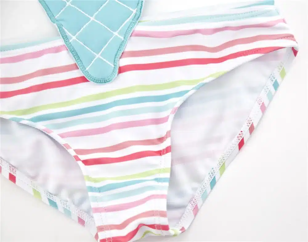 Hot Summer Girl Cute Cartoon Animals Swimwear One Piece 2019 Striped Patchwork Kids Girl Beach Wear Swimsuit 12M-8T Baby Bathing 20