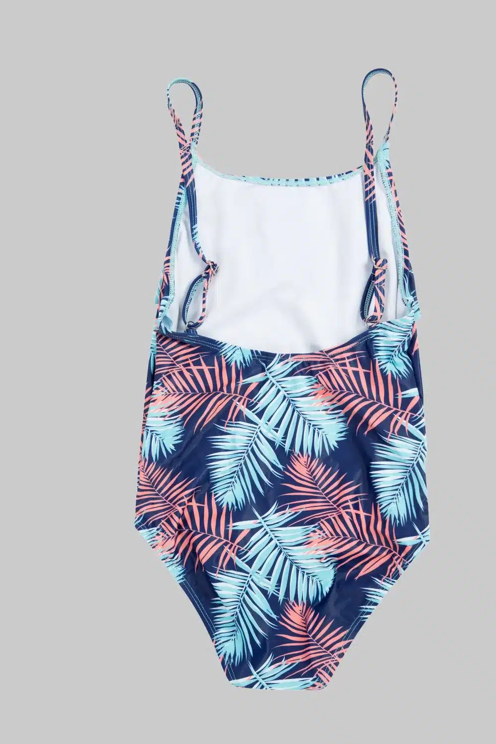 Charmleaks Girls' One Piece Swimsuits Leaf Print Swimwear Ruffle Kids Bikini Adjustable Strap Beach Wear 6