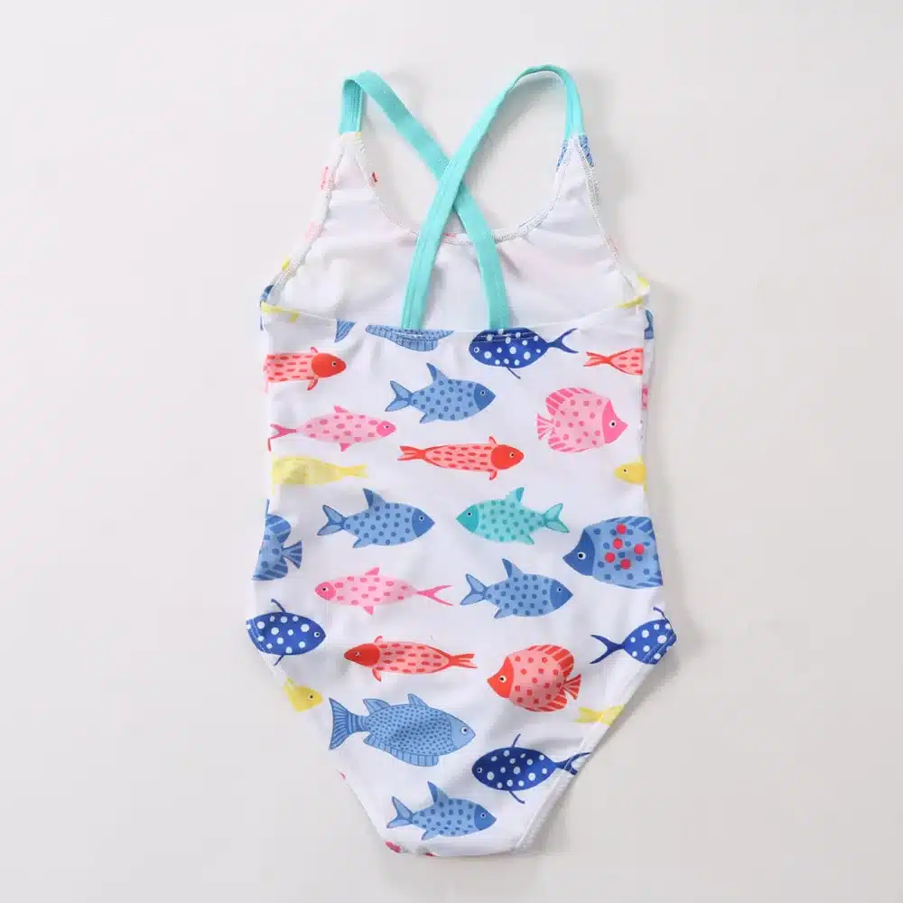 2018 Baby Girls Swimwear One Piece Swimsuit Children's Swimwear Flamingo Kid Summer Sport Bathing Suit CC871 4