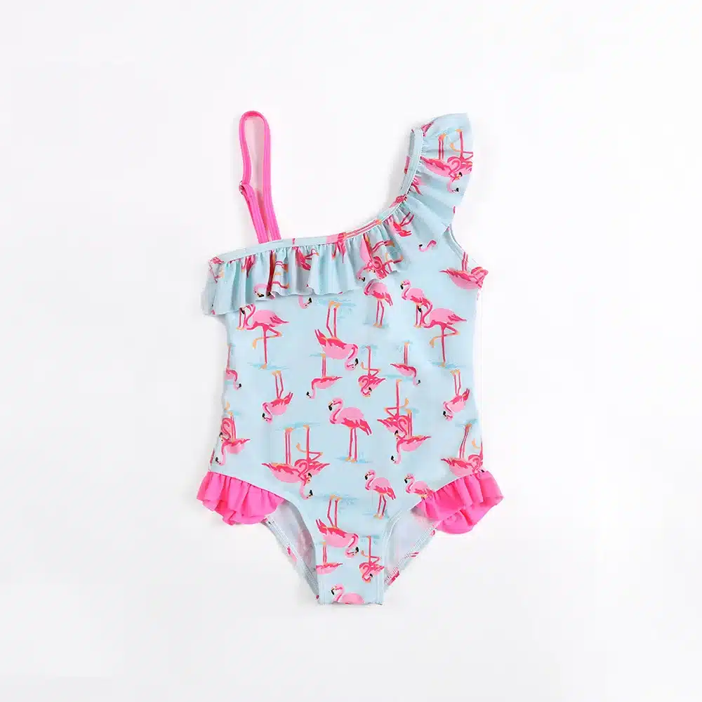 2018 Baby Girls Swimwear One Piece Swimsuit Children's Swimwear Flamingo Kid Summer Sport Bathing Suit CC871 40