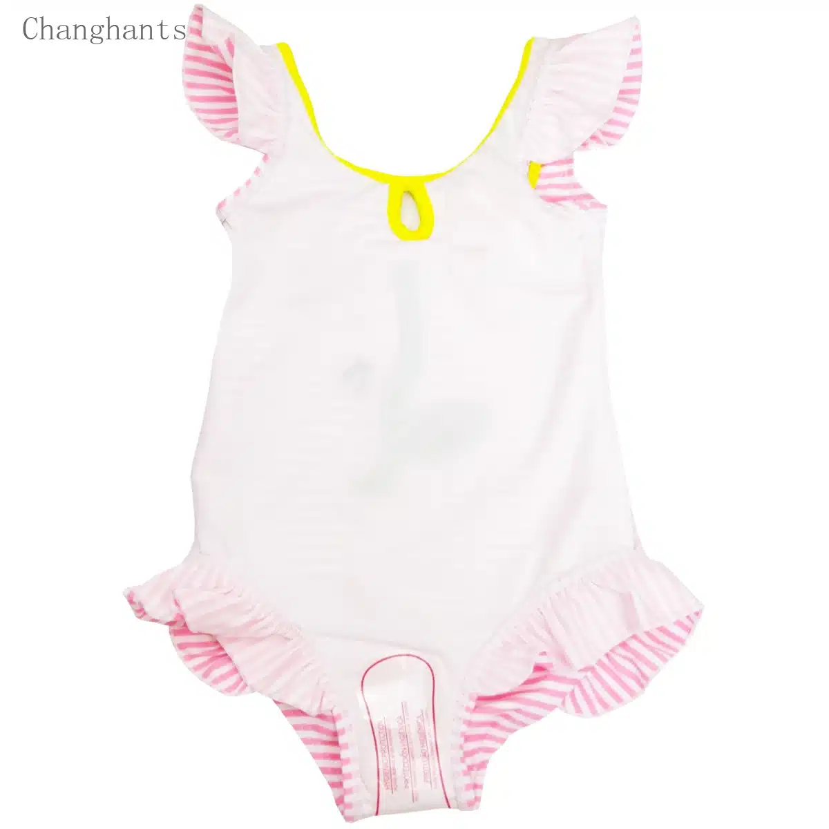 Baby Girls Swimwear Pink Striped Pattern 1-8Y Kids Swimming wear Children One Piece Bathing Suit Summer Beach Wear 20