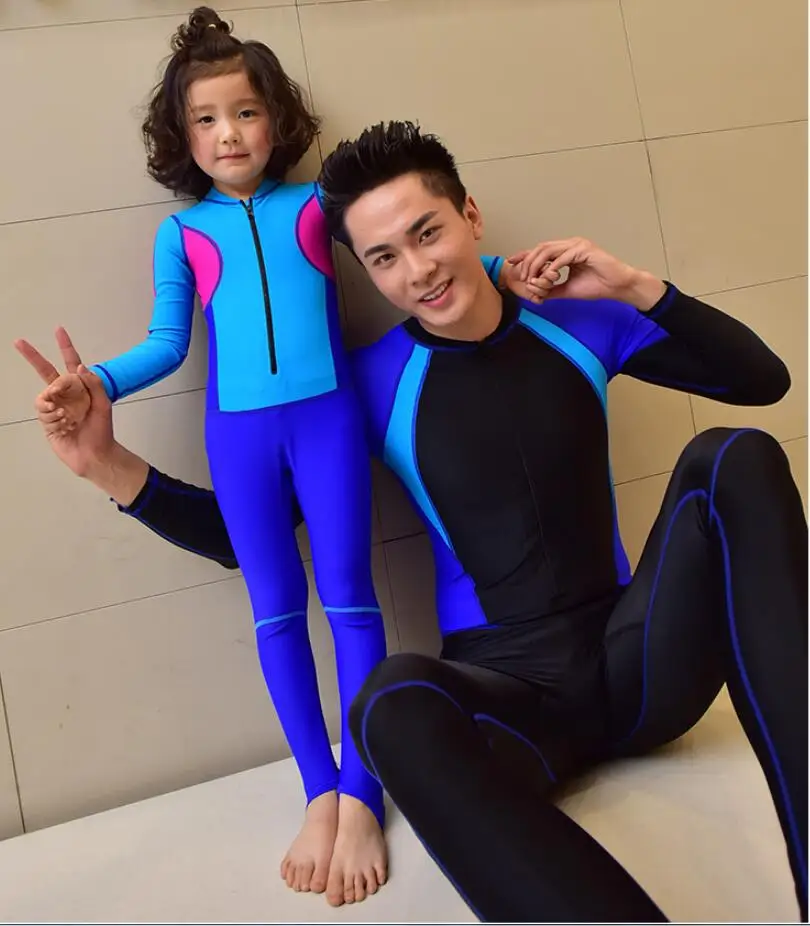 2019 Baby uv swimsuits girls one pieces swimwear kids cute patchwork long sleeve swimming bathing suit full coverage 13