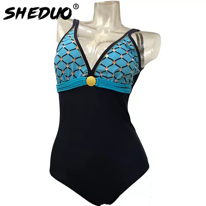 One-piece Swimwear for Women Mermaid Print Backless Swimsuit Monokini Sexy Bathing Suit Deep V Beach Swimming Suit New arrival 6