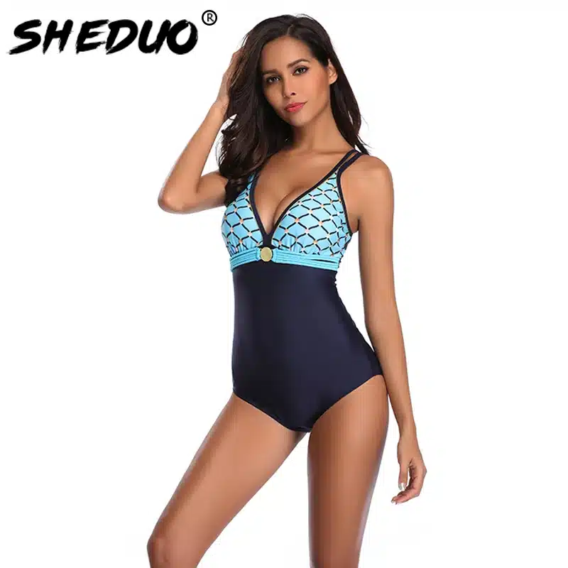 One-piece Swimwear for Women Mermaid Print Backless Swimsuit Monokini Sexy Bathing Suit Deep V Beach Swimming Suit New arrival 11