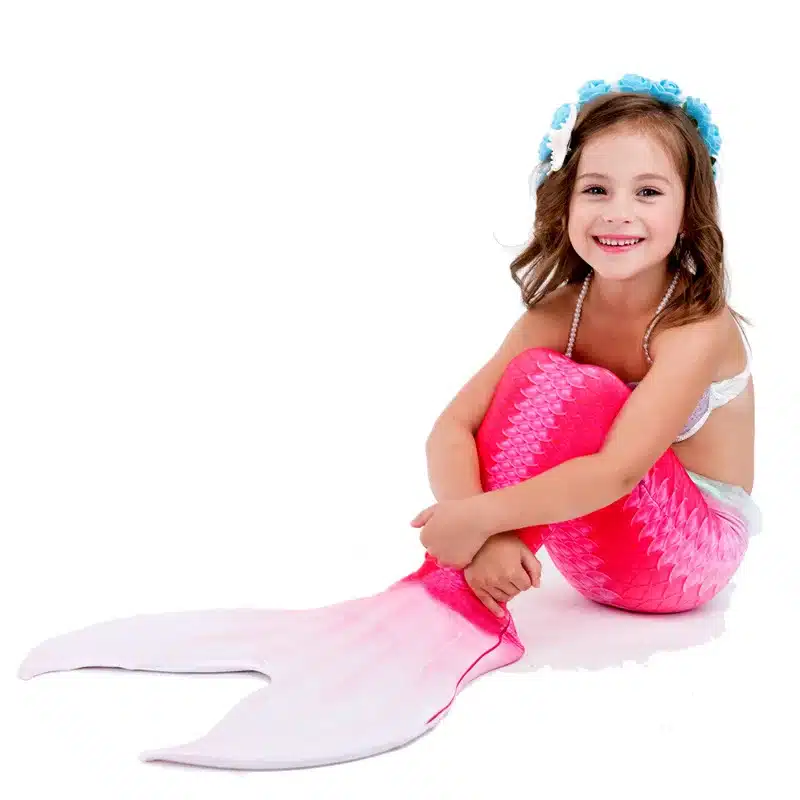 5pcs/set Children Mermaid Tails Swimming Mermaid Tail With Monofin Zeemeerminstaart Mermaid Tail Flippers Kids Mermaid Swimsuit 5