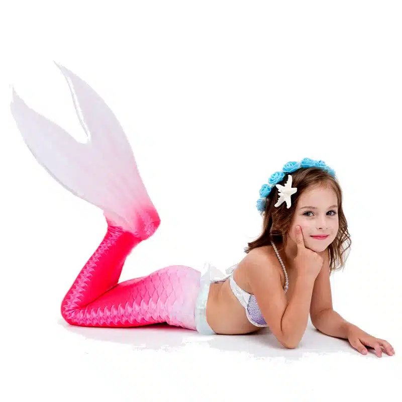 5pcs/set Children Mermaid Tails Swimming Mermaid Tail With Monofin Zeemeerminstaart Mermaid Tail Flippers Kids Mermaid Swimsuit 6