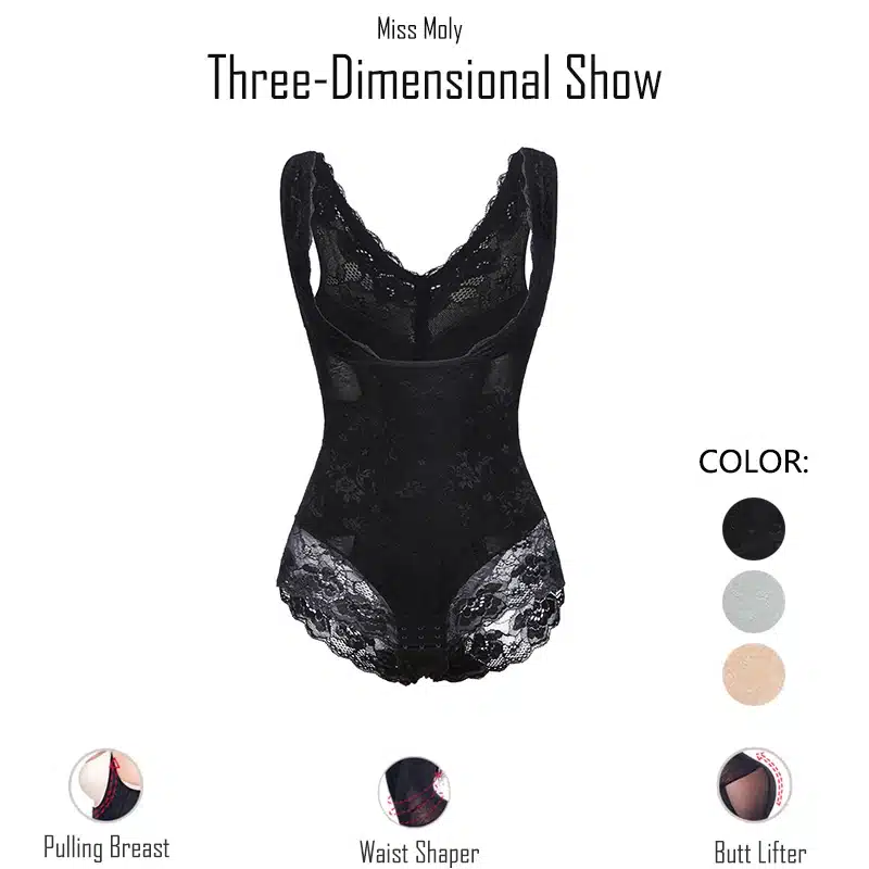 Miss Moly Women Full Body Shaper Waist Reducer Trainer Tummy Slimming Control Panty Butt Lifter Briefs Push Up Shapewear Corset 10