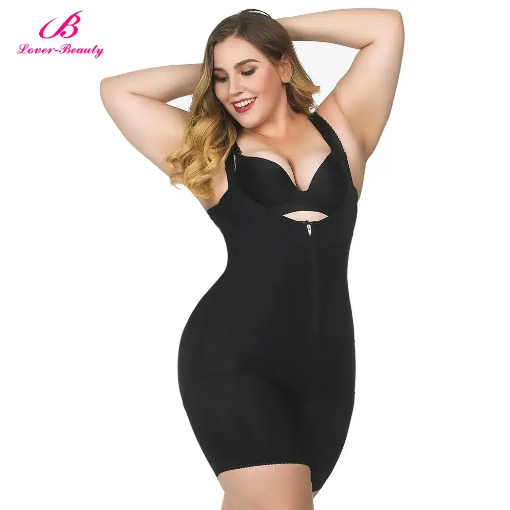 Lover Beauty Full Body Shaper Plus Size Corset Waist Trainer Butt Lifter Thigh Reducer Panties Tummy Control Push Up Shapewear A 26