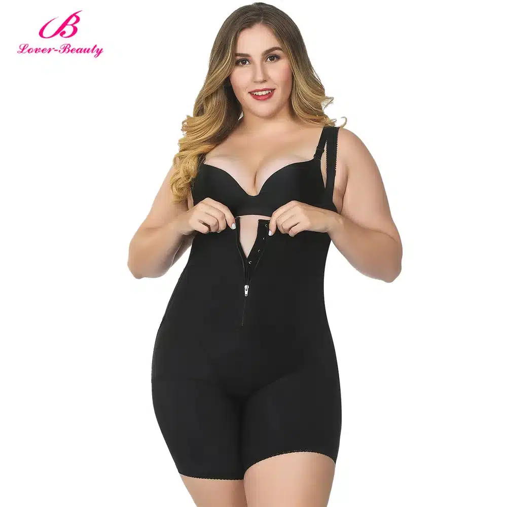 Lover Beauty Full Body Shaper Plus Size Corset Waist Trainer Butt Lifter Thigh Reducer Panties Tummy Control Push Up Shapewear A 27