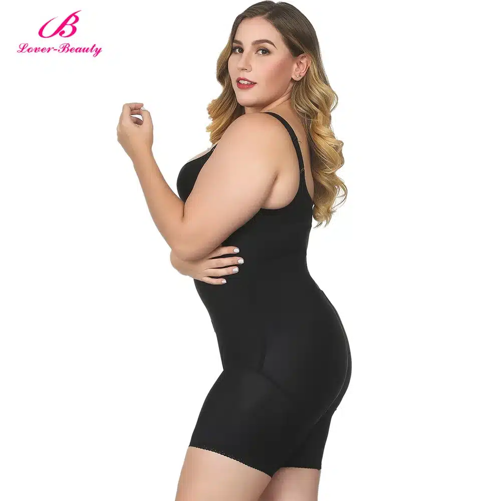 Lover Beauty Full Body Shaper Plus Size Corset Waist Trainer Butt Lifter Thigh Reducer Panties Tummy Control Push Up Shapewear A 28
