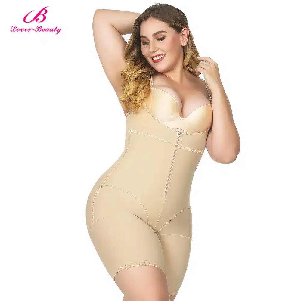 Lover Beauty Full Body Shaper Plus Size Corset Waist Trainer Butt Lifter Thigh Reducer Panties Tummy Control Push Up Shapewear A 30