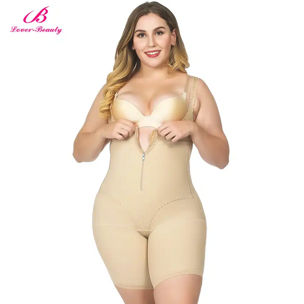 Lover Beauty Full Body Shaper Plus Size Corset Waist Trainer Butt Lifter Thigh Reducer Panties Tummy Control Push Up Shapewear A 31