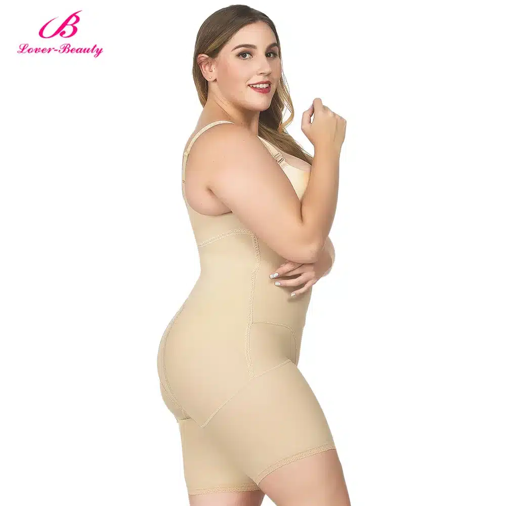 Lover Beauty Full Body Shaper Plus Size Corset Waist Trainer Butt Lifter Thigh Reducer Panties Tummy Control Push Up Shapewear A 32