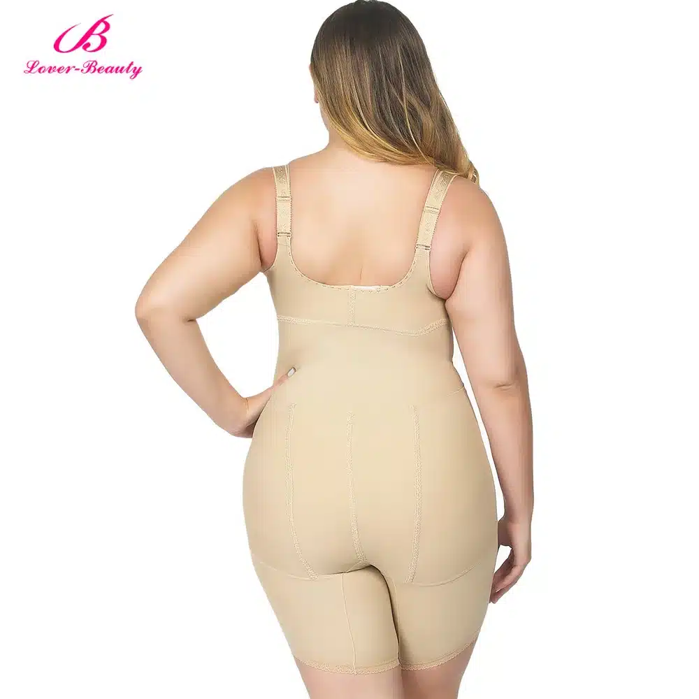 Lover Beauty Full Body Shaper Plus Size Corset Waist Trainer Butt Lifter Thigh Reducer Panties Tummy Control Push Up Shapewear A 34