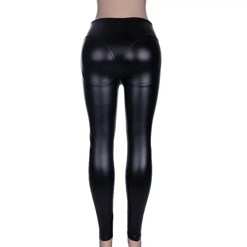 DUCTJOE New Leggings For Women Scrunch Butt Leggings Solid Zipper Casual High Waist Push Up Workout Sexy Fitness Leggings Black 25