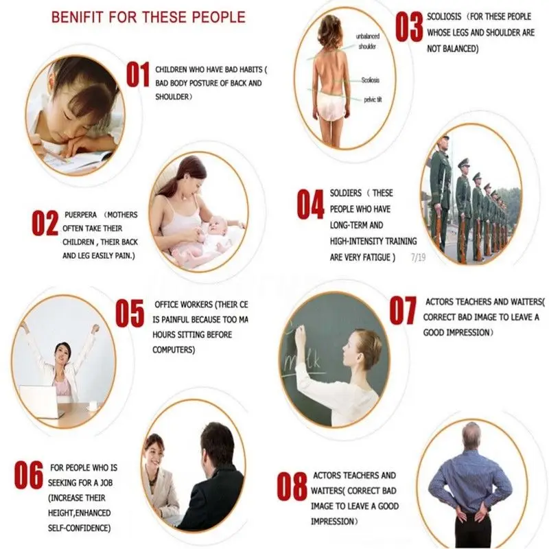 Magnetic Therapy Adult Back Corset Shoulder Lumbar Posture Corrector Bandage Spine Support Belt Back Support Posture Correction 9
